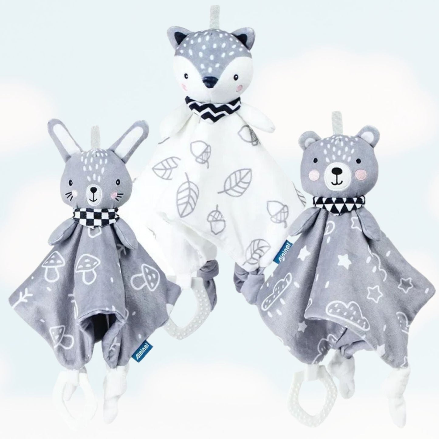 Doudou plat - NordiDoudou™ - Cheerful Rainbow